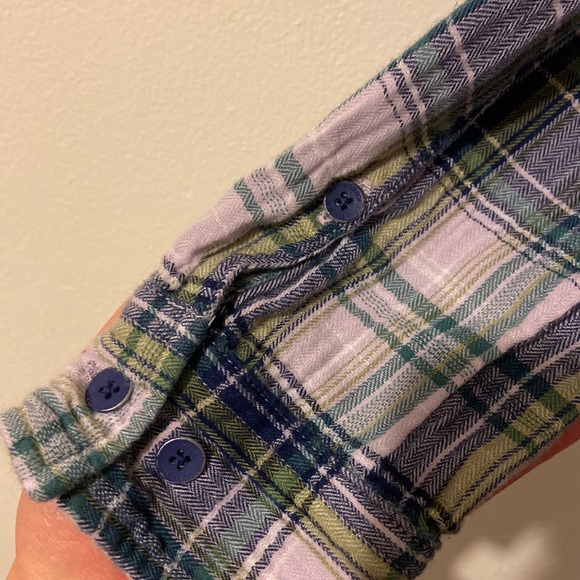 WOOLRICH LONG SLEEVE PLAID BUTTON UP SHIRT SIZE MEDIUM - Picture 7 of 10